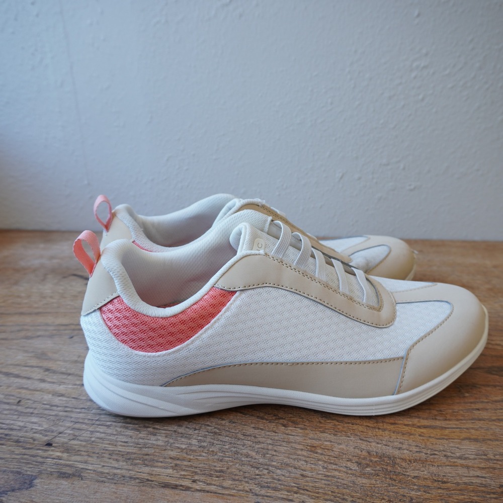 Vionic Women's Size 12 Venya Slip On Sneakers Cream White Coral Good Mesh Active